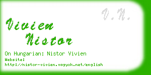 vivien nistor business card